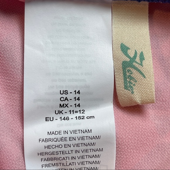 Hobie Girls Swimsuit 2pc Pink Purple Size 14 NWT - Picture 4 of 6